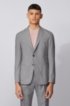 Slim-fit jacket in stretch fabric with patch pockets, Light Grey