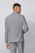 Slim-fit jacket in stretch fabric with patch pockets, Light Grey