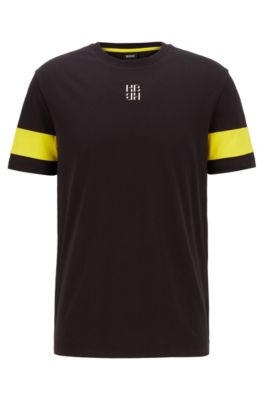 yellow hugo t shirt