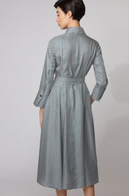 hugo boss polka dot dress