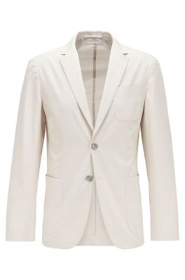 Slim-fit jacket in midweight cotton and 