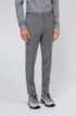 Extra-slim-fit virgin-wool suit with d&eacute;grad&eacute; check, Light Grey