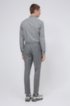 Extra-slim-fit virgin-wool suit with d&eacute;grad&eacute; check, Light Grey