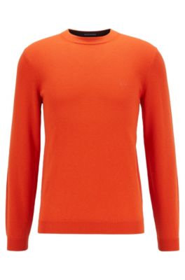 orange hugo boss jumper