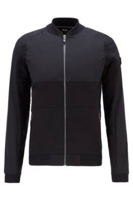 Cardigan zippé avec logo au dos