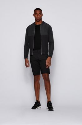 hugo boss zip up cardigan