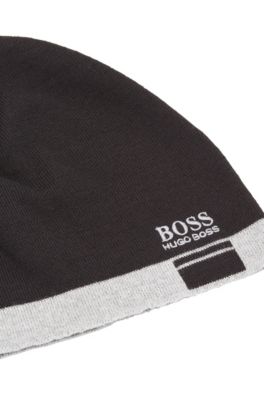 Boss Mutze Mit Logo Und Kontrastfarbenem Saum