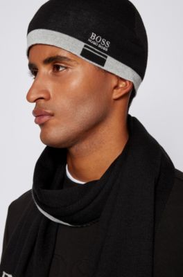 mens hugo boss bobble hat