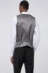Extra-slim-fit double-breasted waistcoat in patterned wool, Light Grey