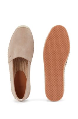 espadrilles in suede with monogram outsole