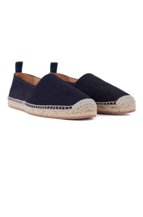 BOSS Slip-on in suede with monogram outsole