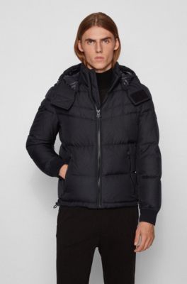 down jacket with removable hood