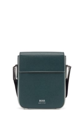 hugo boss leather satchel