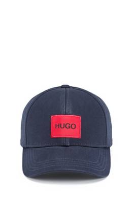 Casquette à panneaux en twill de coton avec logo
