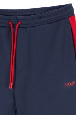 hugo boss tracksuit grey and red