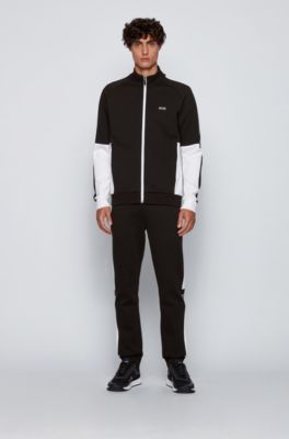 hugo boss zip through sweatshirt