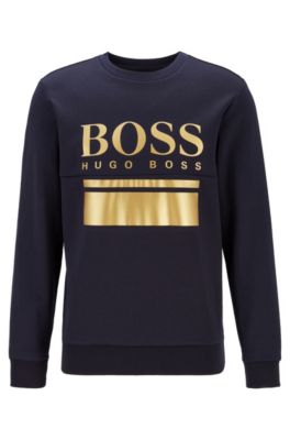 hugo boss jumper gold