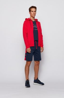 hugo boss tracksuit red