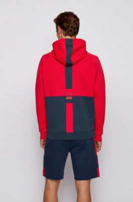 red hugo boss hoodie