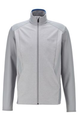 hugo boss zip through sweatshirt