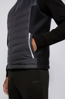 BOSS - Water-repellent down gilet with 