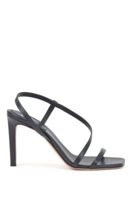 High-heeled sandals in nappa leather 