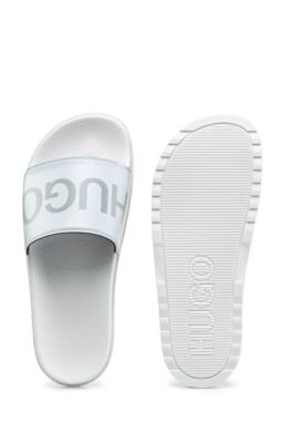 hugo boss slides white