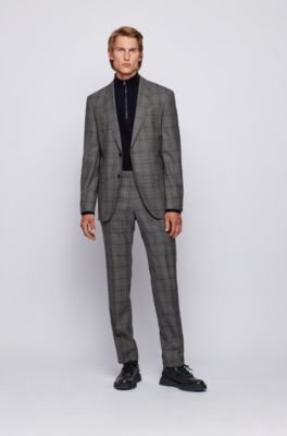 hugo boss zip neck sweater