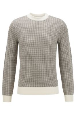 hugo boss sweater white