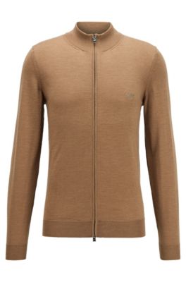 hugo boss zip cardigan