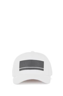 Casquette en tissu stretch à logo imprimé en relief