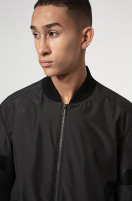 Water-repellent bomber jacket with new 