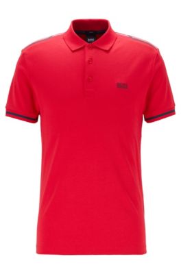 hugo boss red polo shirt