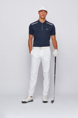 hugo boss zip polo