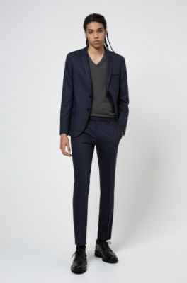 hugo boss slim fit extra fine merino