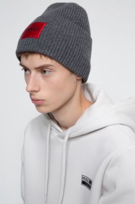 mens hugo boss beanie hats