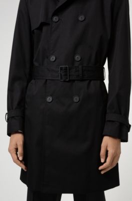 hugo boss trench coat herre