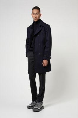 hugo boss double breasted trench coat