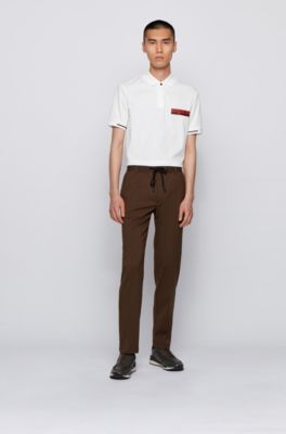 hugo boss slim fit mercerised