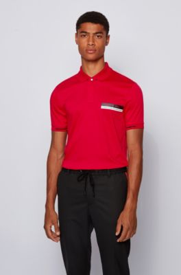 mercerised cotton polo shirts