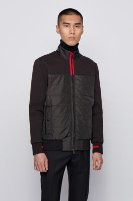 hugo boss zip through sweatshirt