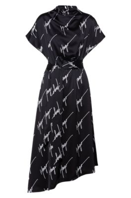 hugo boss polka dot dress