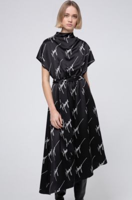 hugo boss polka dot dress