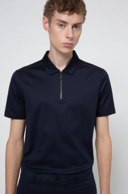 hugo boss zip neck