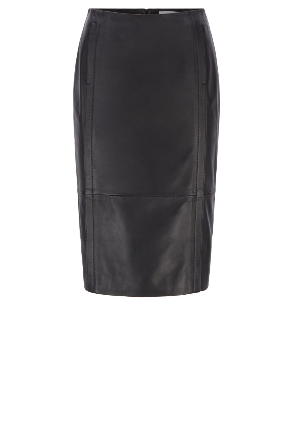 Jupe en cuir fermeture eclair sale