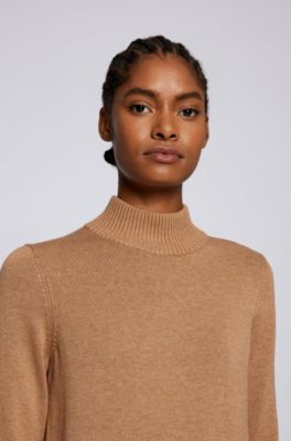 mock turtleneck sweater dress