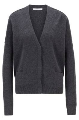 Cardigan Relaxed Fit en laine vierge et cachemire