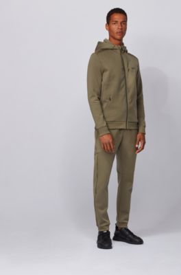 khaki hugo boss tracksuit