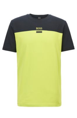 hugo boss yellow shirt