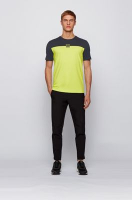 hugo boss yellow t shirt